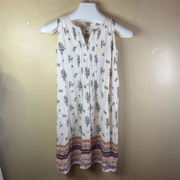 Old Navy Women's XL (14) Boho Floral Sleeveless Shift Dress‎ Multicolor Career - Picture 1 of 9